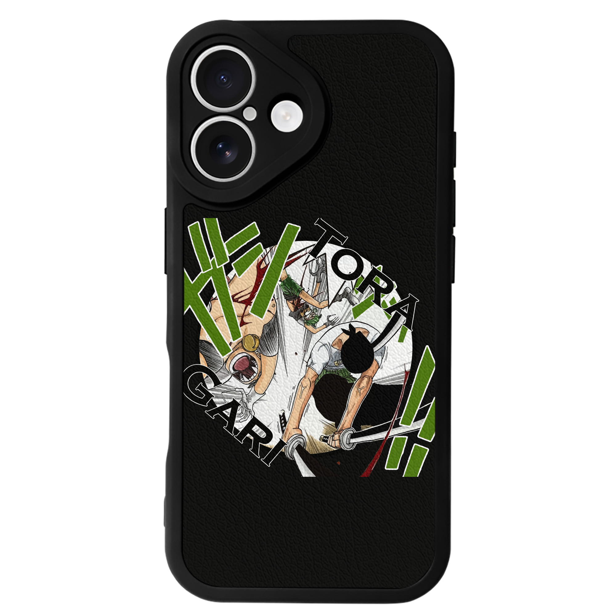 （画像用） ワンピース ロロノア・ゾロ ONE PIECE Roronoa Zoro 【iPhone 16シリーズ対応】シリコンスマホケース（レザー調） 材質：シリコン